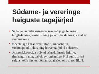 Südame- ja veresoonkonnahaigused #11