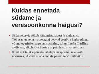 Südame- ja veresoonkonnahaigused #7