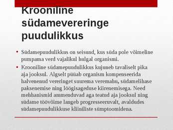 Südame- ja veresoonkonnahaigused #10