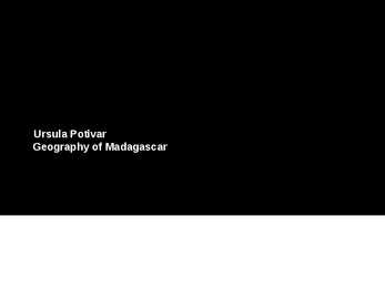 Geography of Madagascar