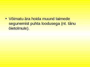 Transgeensed taimed ja eetika #7