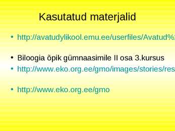 Transgeensed taimed ja eetika #9