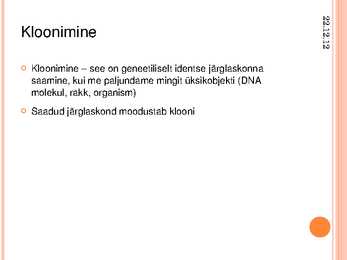 Taimede kloonimine ja meristeempaljundus #2