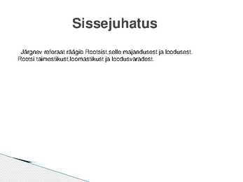 Rootsi referaat #3