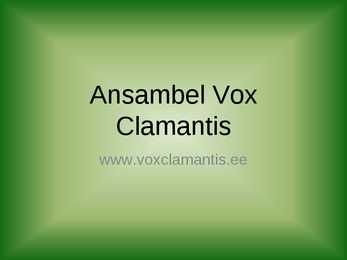 Ansambel Vox Clamantis