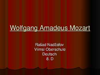 Wolfgang Amadeus Mozart