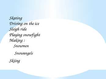 Winter activities #2