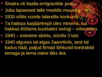Frank Sinatra elulugu #3