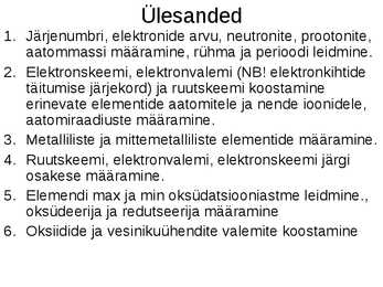 Keemia- perioodilisustabeli töö #5