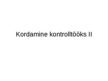 Keemia- perioodilisustabeli töö