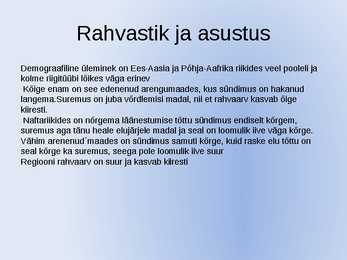 Põhja-Aafrika ja Ees-Aasia #9