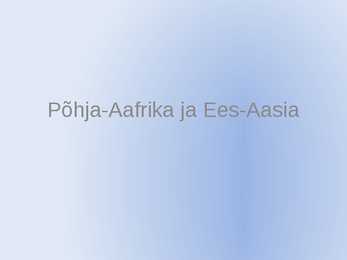 Põhja-Aafrika ja Ees-Aasia