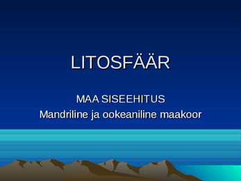 Litosfäär-slaidid