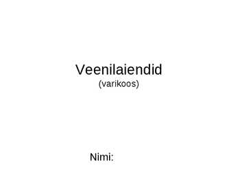 Veenilaiendid-varikoos