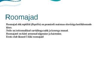 Eesti roomajate tutvustus #2