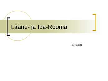 Lääne- ja Ida-Rooma