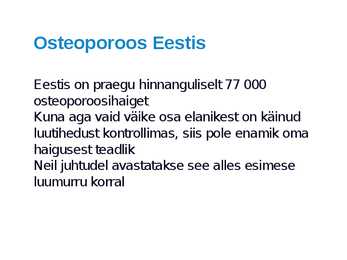 Osteoporoos #8