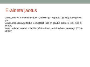 Tarbimine #6