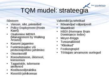 Kvaliteedijuhtimise aluste konspekt #105