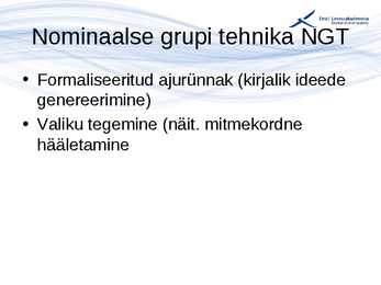 Kvaliteedijuhtimise aluste konspekt #113