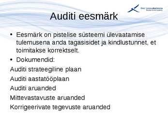 Kvaliteedijuhtimise aluste konspekt #170
