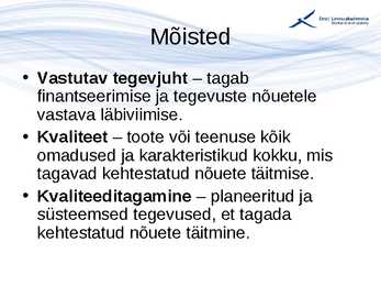 Kvaliteedijuhtimise aluste konspekt #195