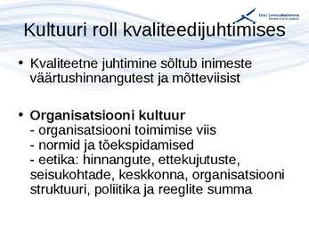 Kvaliteedijuhtimise aluste konspekt #21