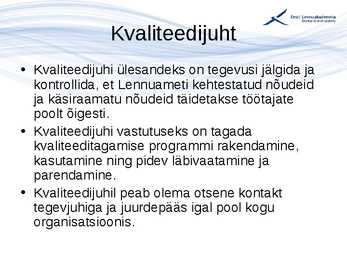Kvaliteedijuhtimise aluste konspekt #201
