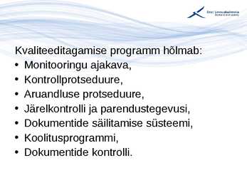Kvaliteedijuhtimise aluste konspekt #207