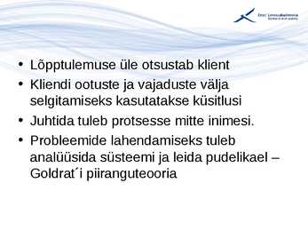 Kvaliteedijuhtimise aluste konspekt #22