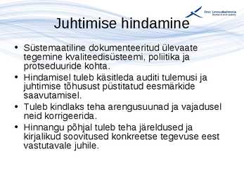 Kvaliteedijuhtimise aluste konspekt #220