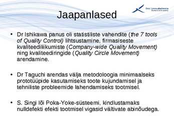 Kvaliteedijuhtimise aluste konspekt #33