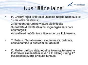 Kvaliteedijuhtimise aluste konspekt #34