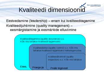 Kvaliteedijuhtimise aluste konspekt #41