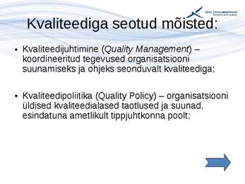 Kvaliteedijuhtimise aluste konspekt #42