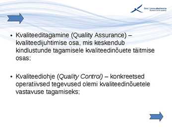 Kvaliteedijuhtimise aluste konspekt #43