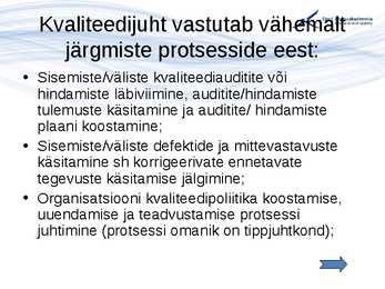 Kvaliteedijuhtimise aluste konspekt #48