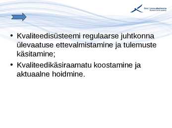 Kvaliteedijuhtimise aluste konspekt #49