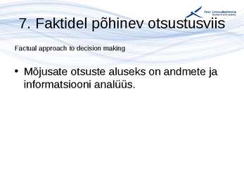 Kvaliteedijuhtimise aluste konspekt #63