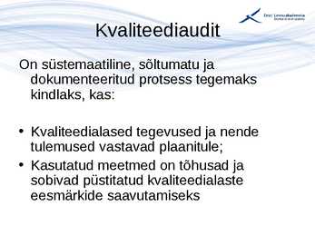 Kvaliteedijuhtimise aluste konspekt #69