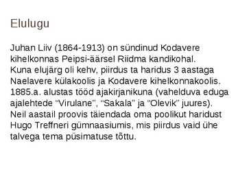 Juhan Liiv #2