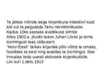 Juhan Liiv #4