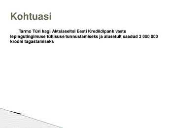 Kohtulahend #2