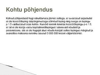 Kohtulahend #7