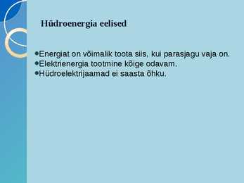 Hüdroenergia ja geotermiline energia #8