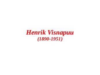 Henrik Visnapuu slaidshow