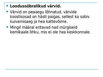 Keskkonnasõbralikud tehnoloogiad ja tooted #5