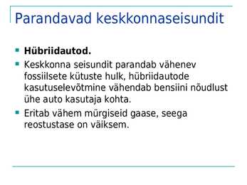 Keskkonnasõbralikud tehnoloogiad ja tooted #6