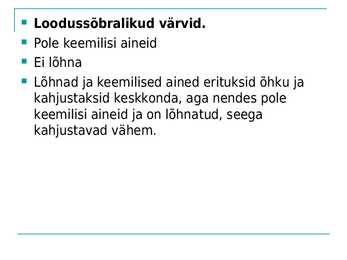 Keskkonnasõbralikud tehnoloogiad ja tooted #7