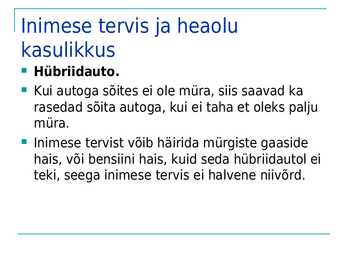 Keskkonnasõbralikud tehnoloogiad ja tooted #8